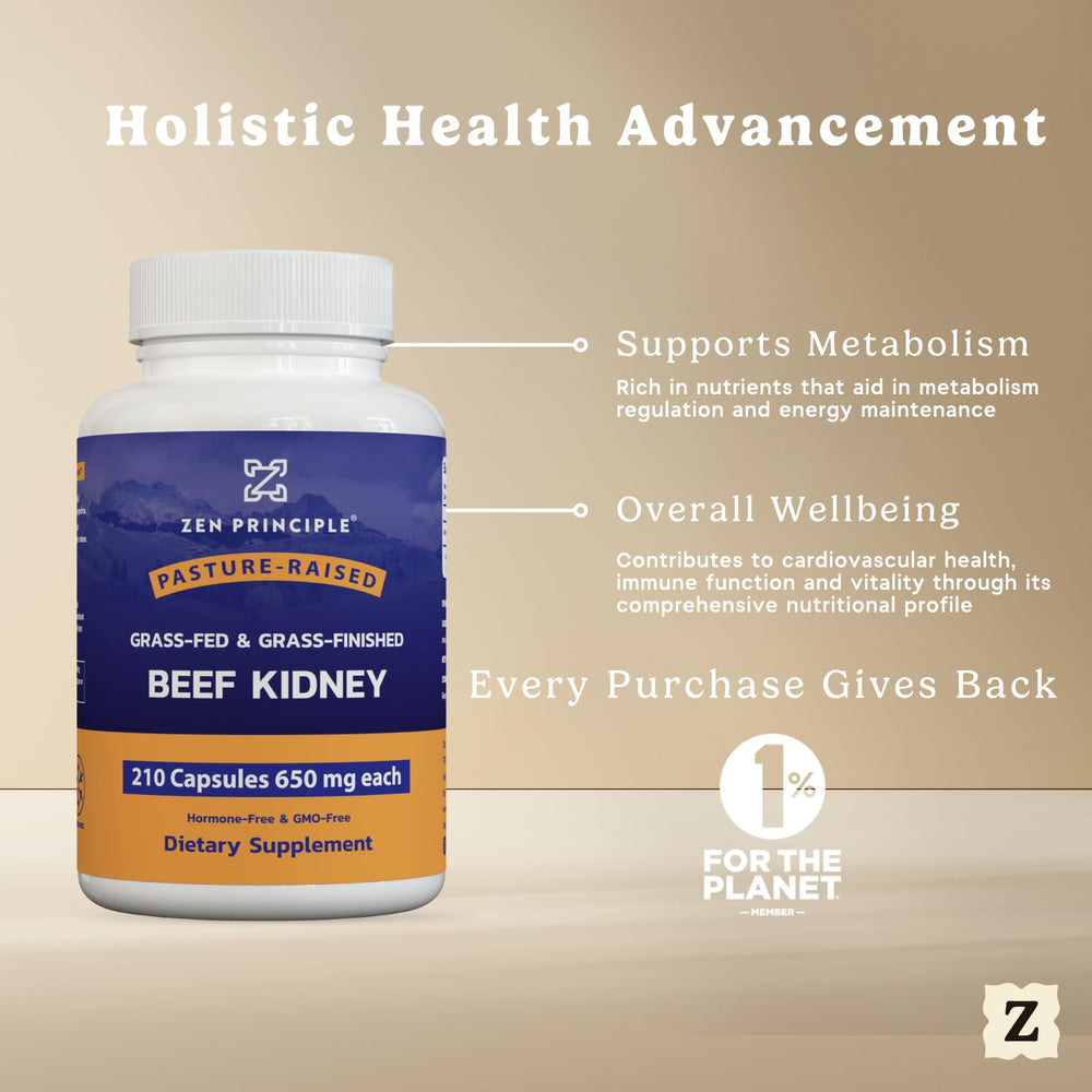 Zen Principle label details grass-fed New Zealand origins and DAO enzyme benefits.
