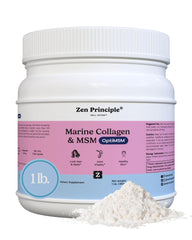 Zen Principle hydrolyzed collagen bottle for daily skin support