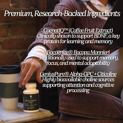 Zen Principle Zentelligence Gold ingredient panel reveals CognatIQ and Bacognize