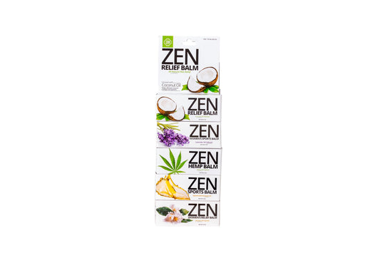 ZEN Relief balm for targeted cooling after workouts