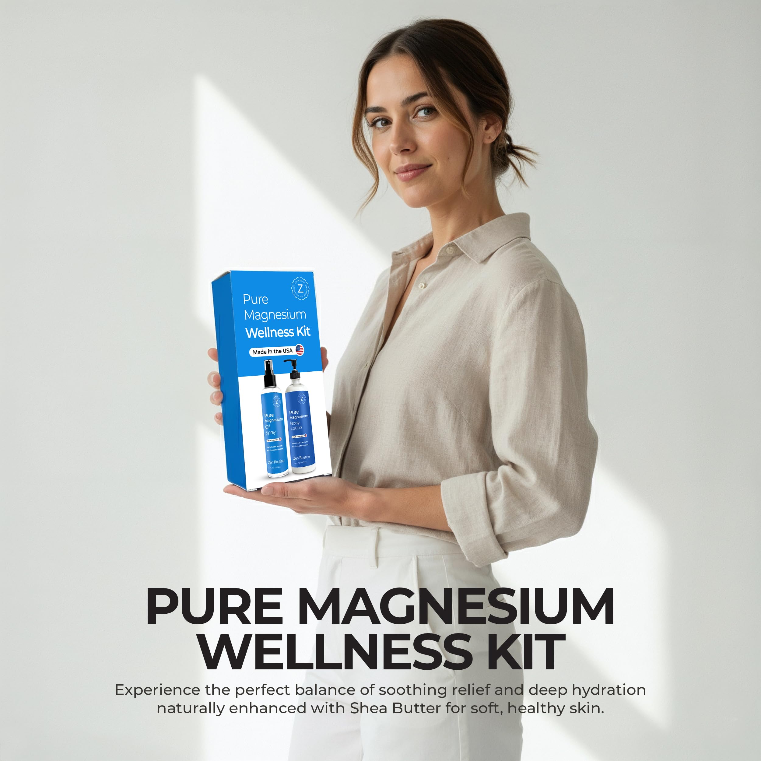 Zen Routine made in USA packaging highlighting quality standards.