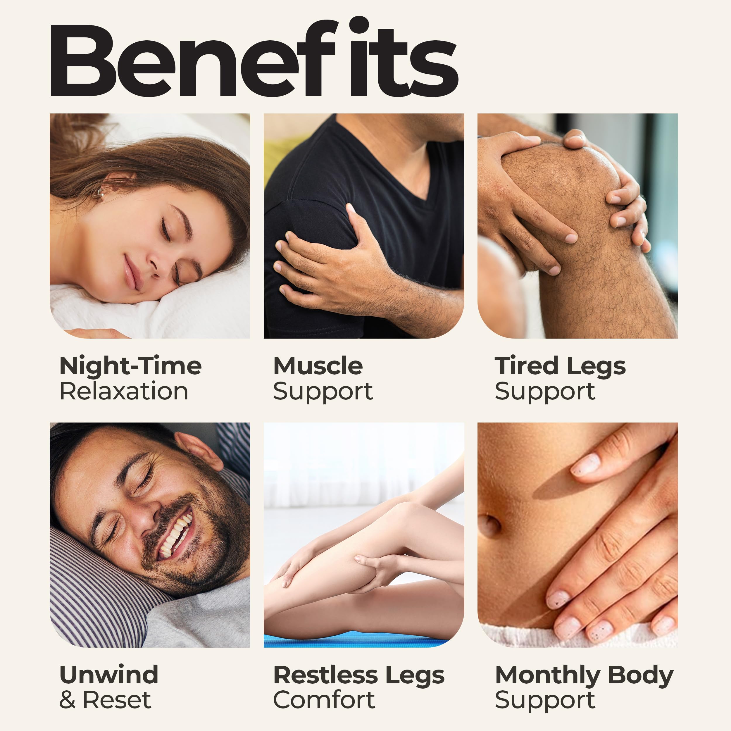 Zen Routine magnesium lotion near skin; soft, non-greasy hydration.