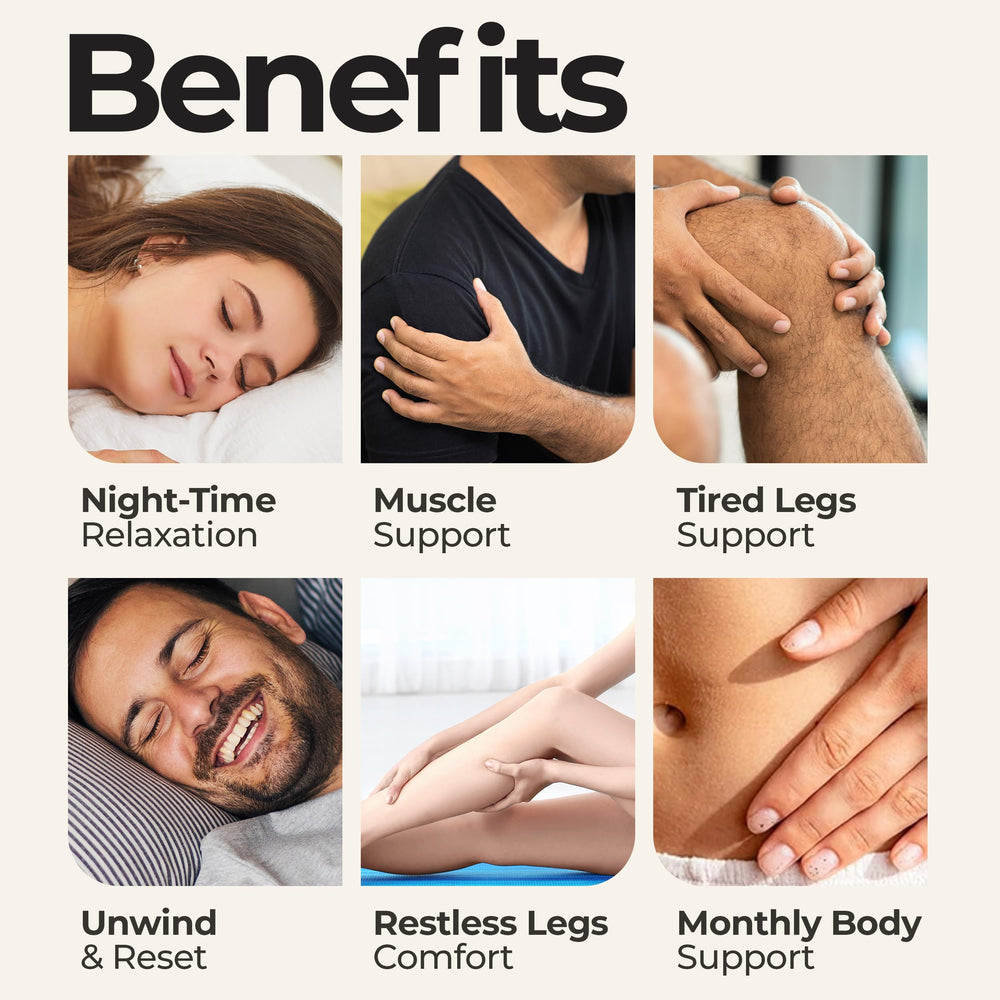 Zen Routine magnesium lotion near skin; soft, non-greasy hydration.
