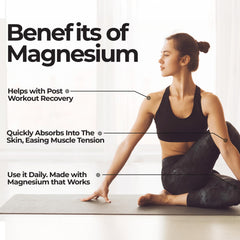Legs and calves treated with Zen Routine magnesium oil spray after activity
