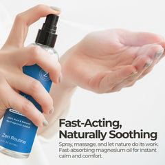 Zen Routine unscented formula closeup showing gentle texture.