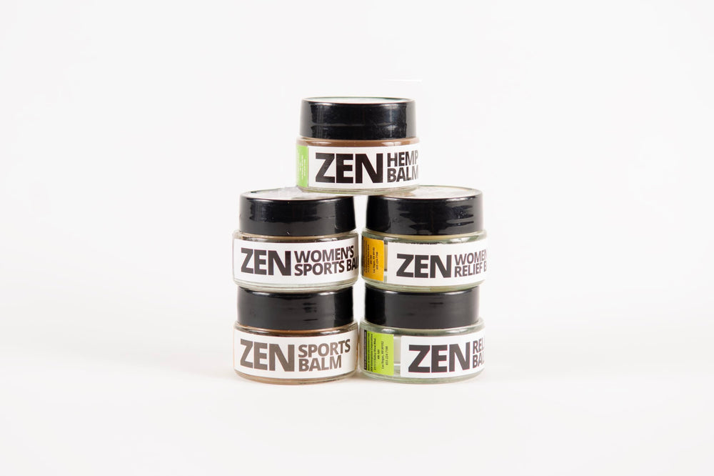 ZEN Variety Pack display showing all five balms together