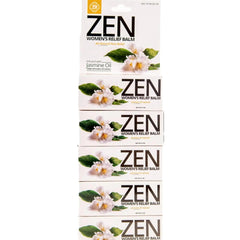 ZEN Women's Relief Balm packaging front shows a calming aromatherapy product.
