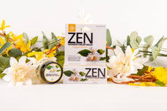 ZEN Women’s Relief Balm travel-size packaging ideal for on-the-go moments.