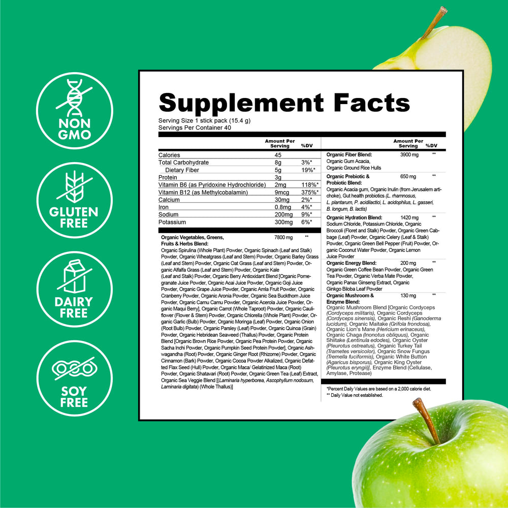 Zena Nutrition berry blend powder in glass supports antioxidant intake.
