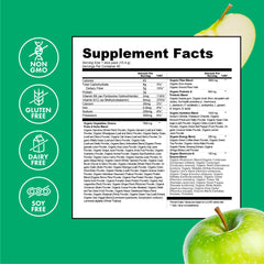 Zena Nutrition berry blend powder in glass supports antioxidant intake.