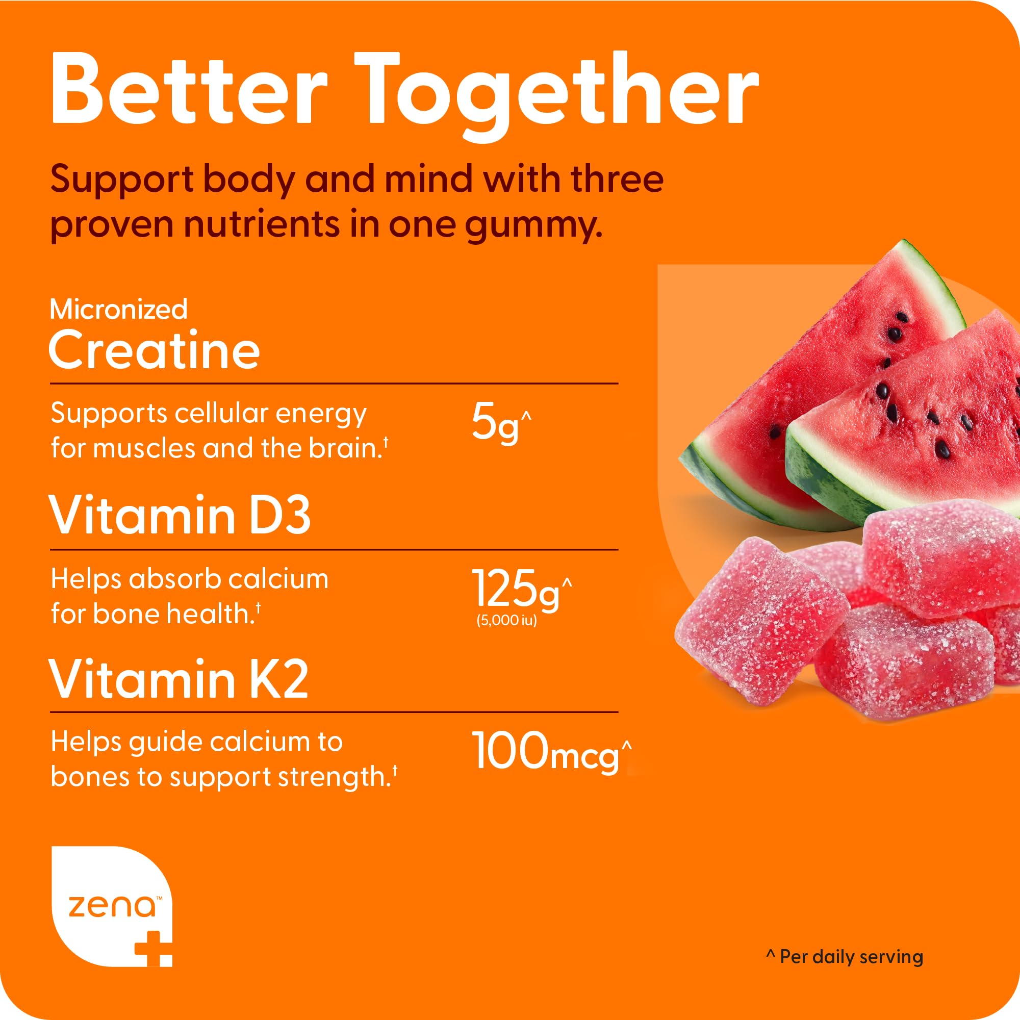 Close-up of watermelon flavored gummies highlighting chewy texture for easy consumption