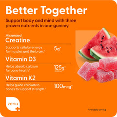 Close-up of watermelon flavored gummies highlighting chewy texture for easy consumption