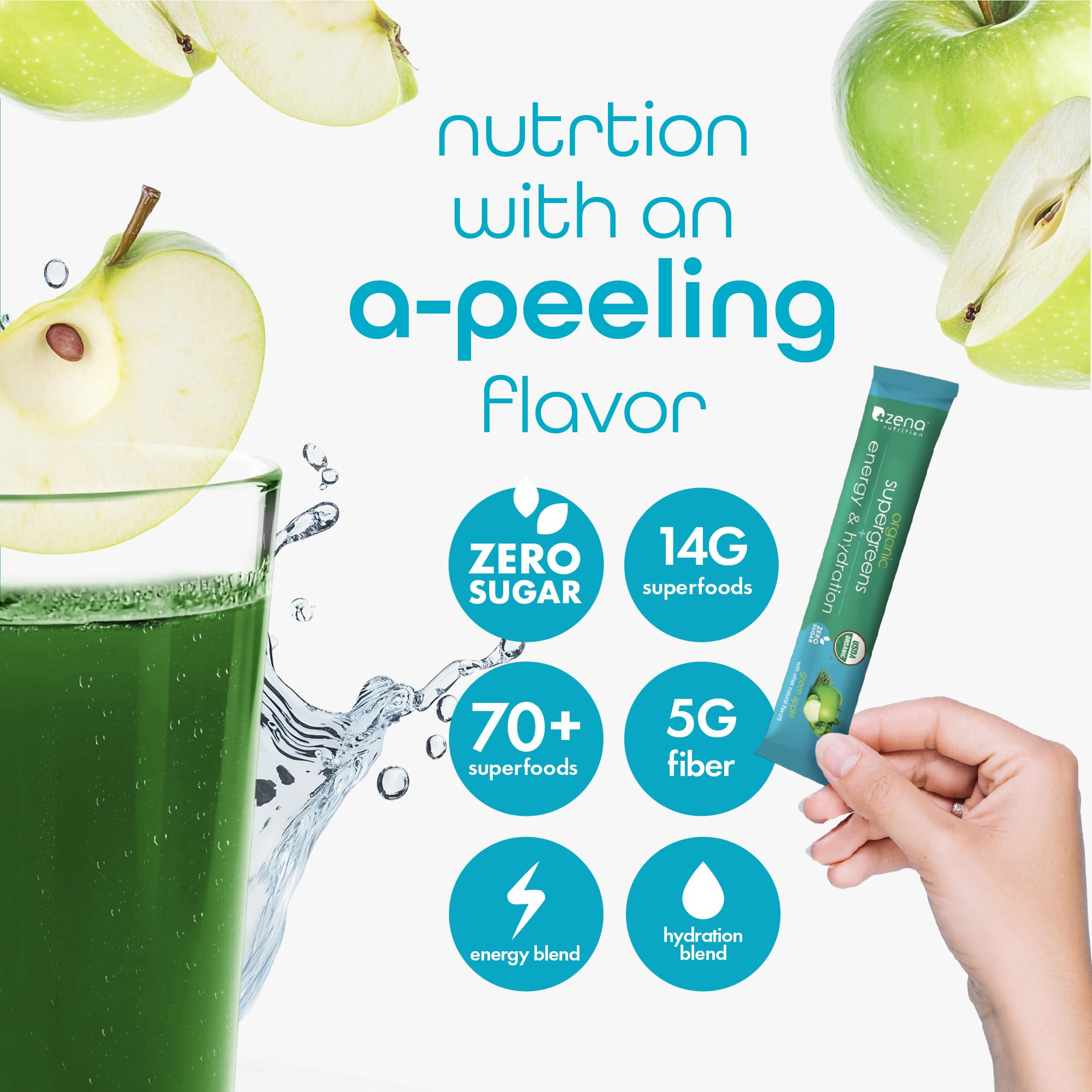 Zena Nutrition greens smoothie bowl for nourishing daily wellness.