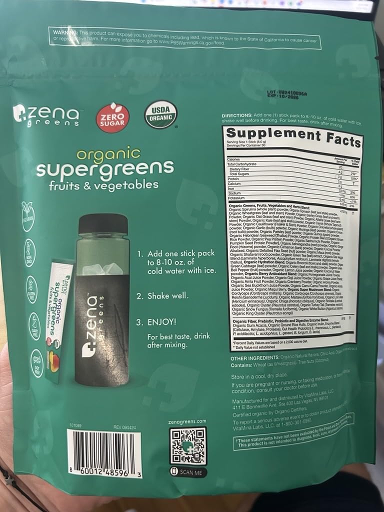 Zena Nutrition USA-made production with third-party testing for safety and potency