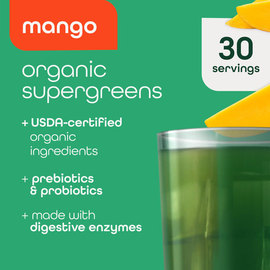 Mango-flavored scoop dissolving smoothly for a tasty daily shake by Zena Nutrition