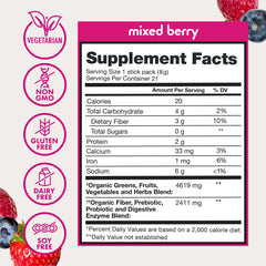 Zena Nutrition Super Mushroom Blend ingredients with cordyceps and reishi.