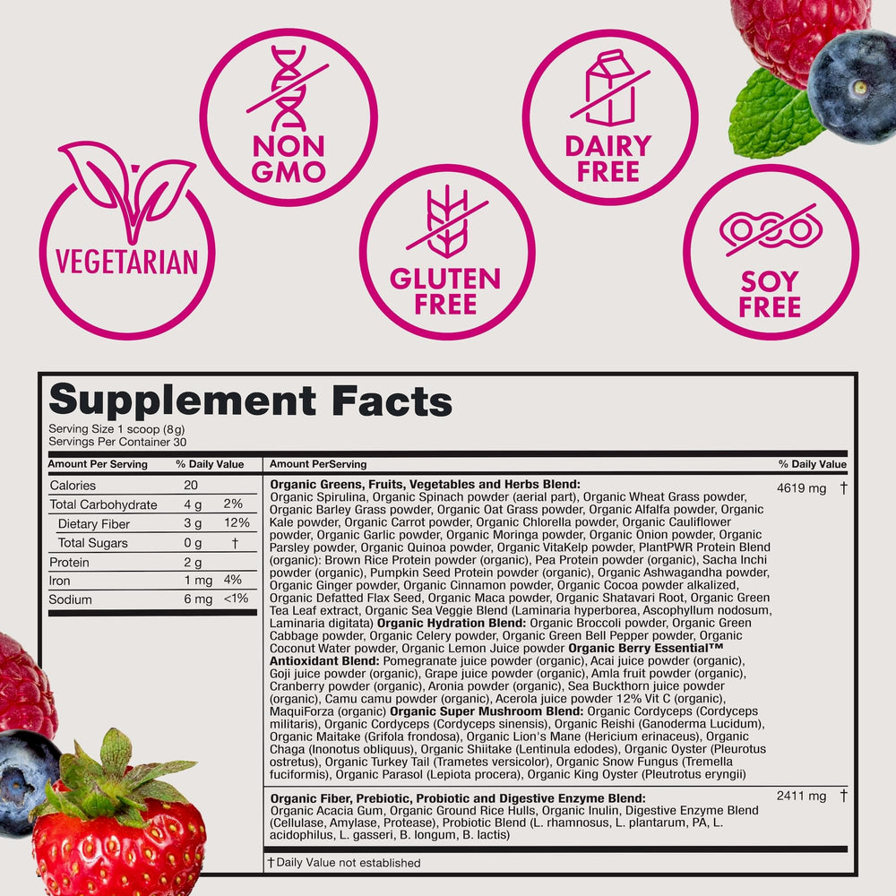 Zena Nutrition USDA Organic seal on label signaling certified organic ingredients