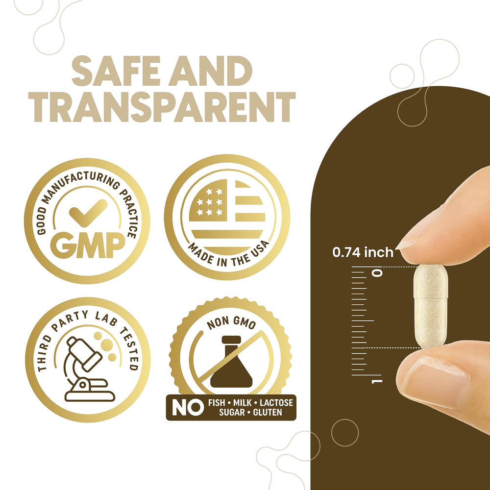 Zenavea nattokinase USA manufacturing seal pictured to convey quality control.