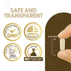 Zenavea nattokinase USA manufacturing seal pictured to convey quality control.
