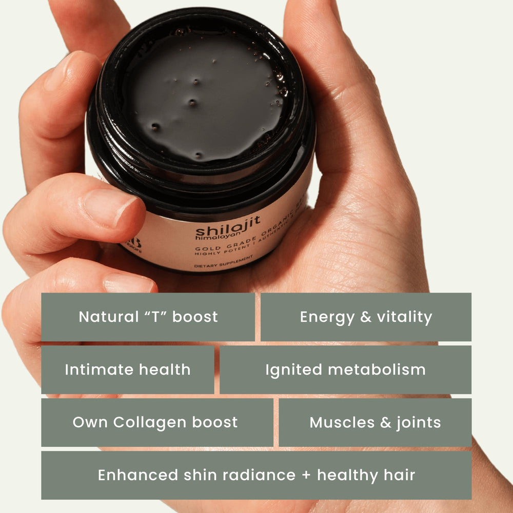 Zenbioni 100-day supply jar of shilajit resin