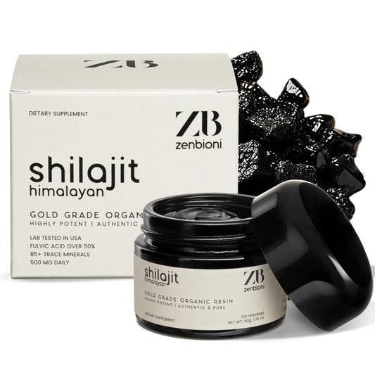 Zenbioni shilajit resin jar ready for daily energy support