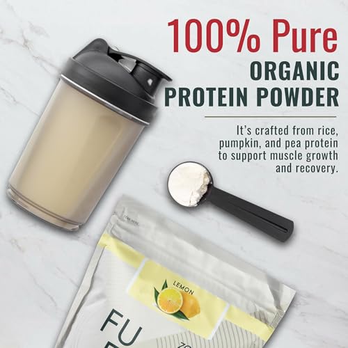 Zenbodi Fuel Lemon shake glass for easy post workout nutrition