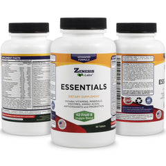 Zenesis Labs Essentials produced in a US facility under GMP standards.