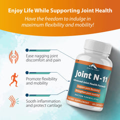 Zenith Labs Joint N-11 ingredients panel highlights Niacinamide.