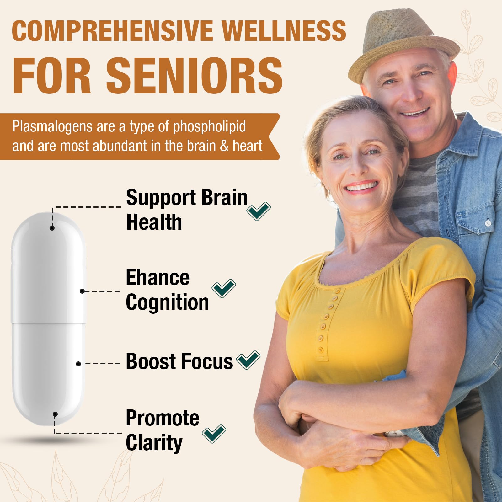 ZenixZephir senior cognition support capsule pack ready for daily use
