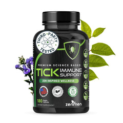 Zenmen Daily Tick Guard bottle with vegan capsules for outdoor immune support