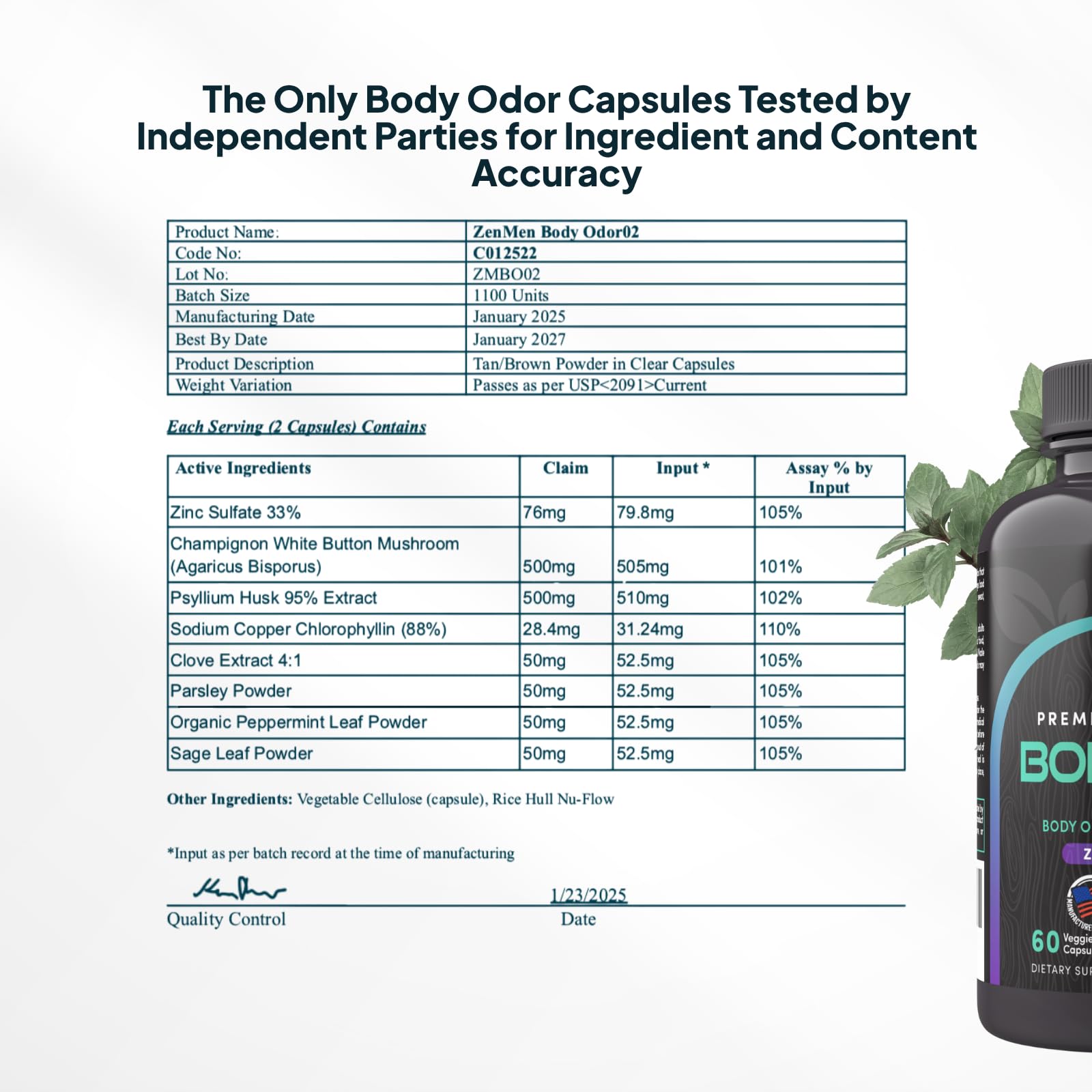 Zenmen daily-use capsules shown for simple habit integration