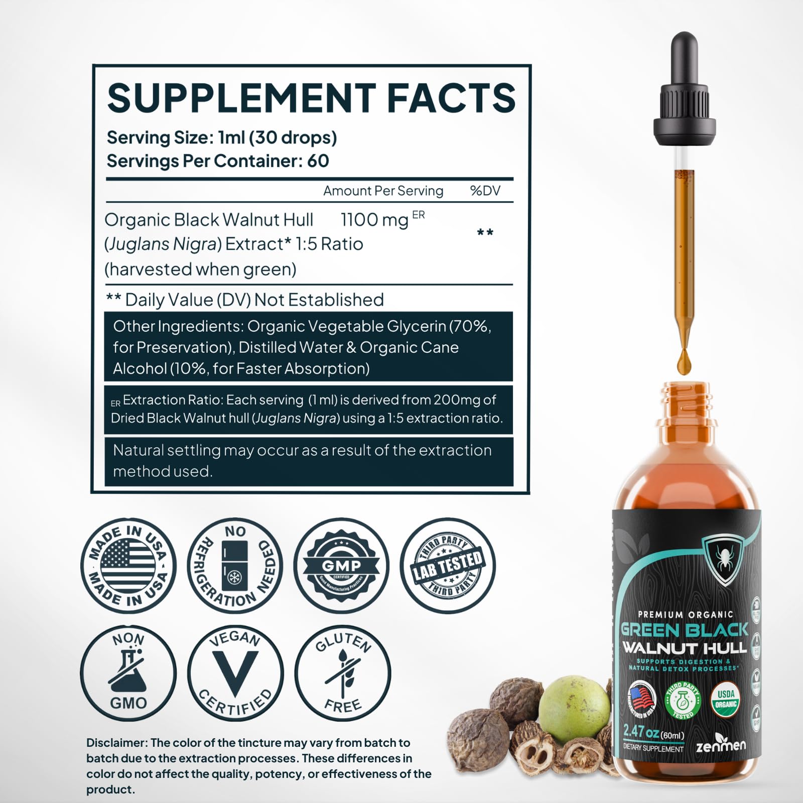 Zenmen organic label emphasizes USDA organic and non-GMO quality you can trust.