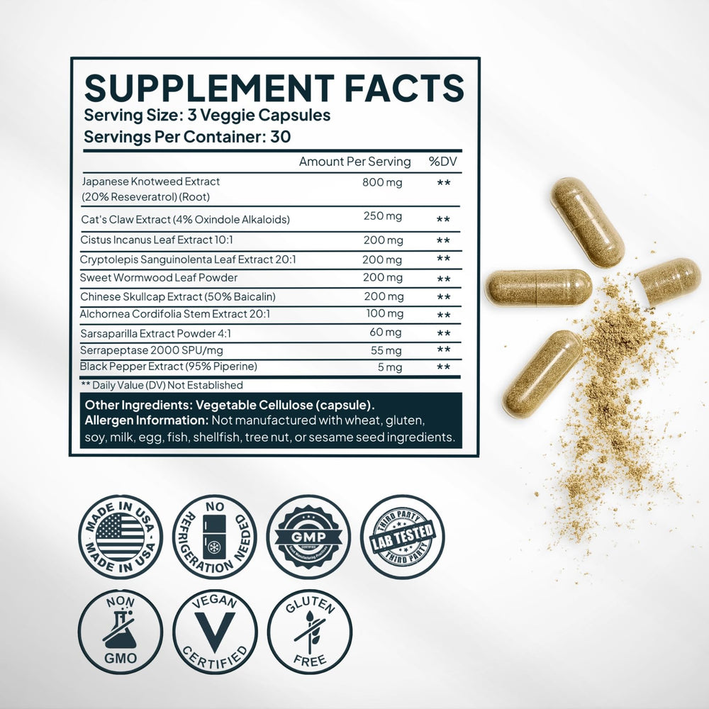 ZenMen Tick Immune capsules pack ready for travel and outdoor use.