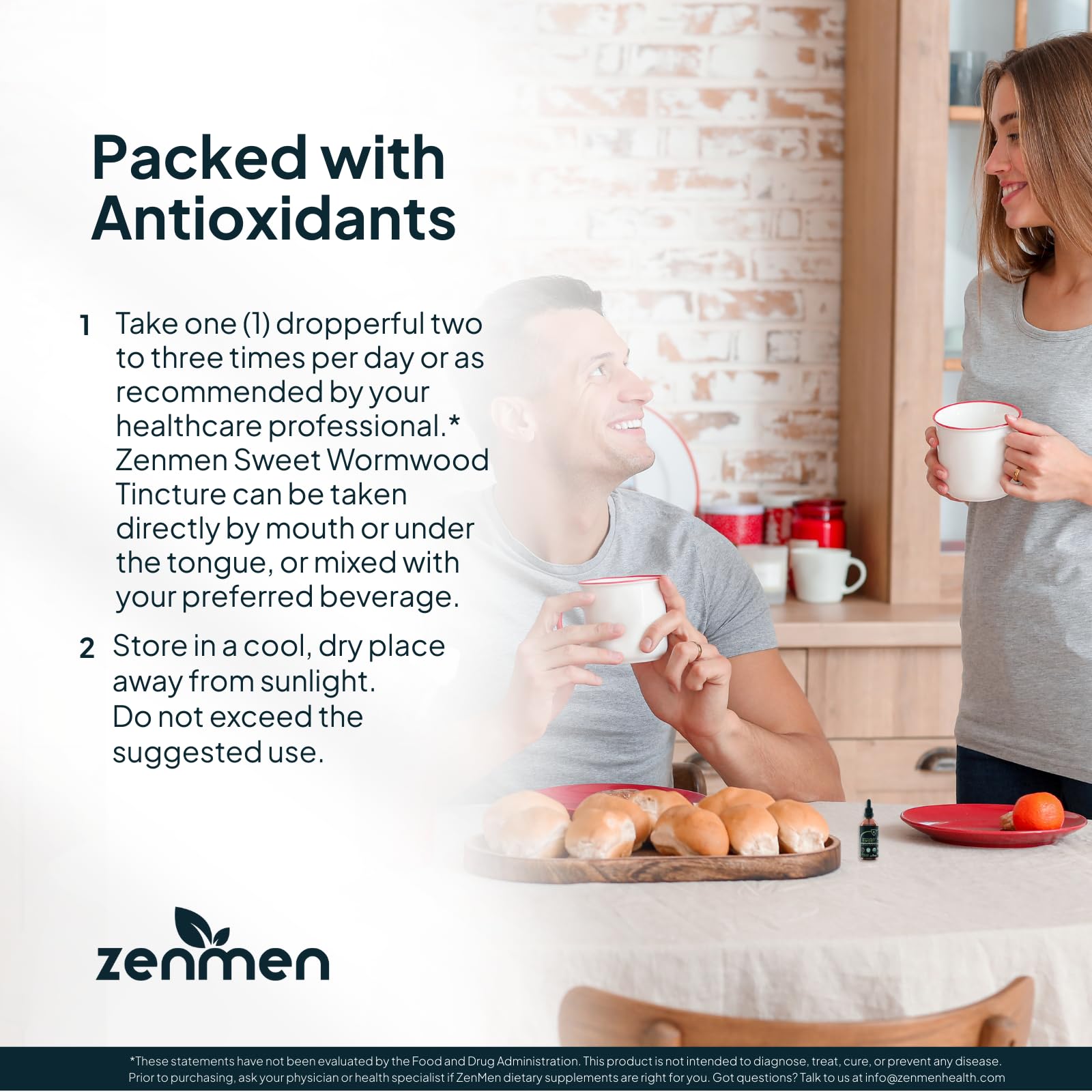 Zenmen wormwood tincture under tongue use for easy dosing