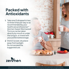 Zenmen wormwood tincture under tongue use for easy dosing