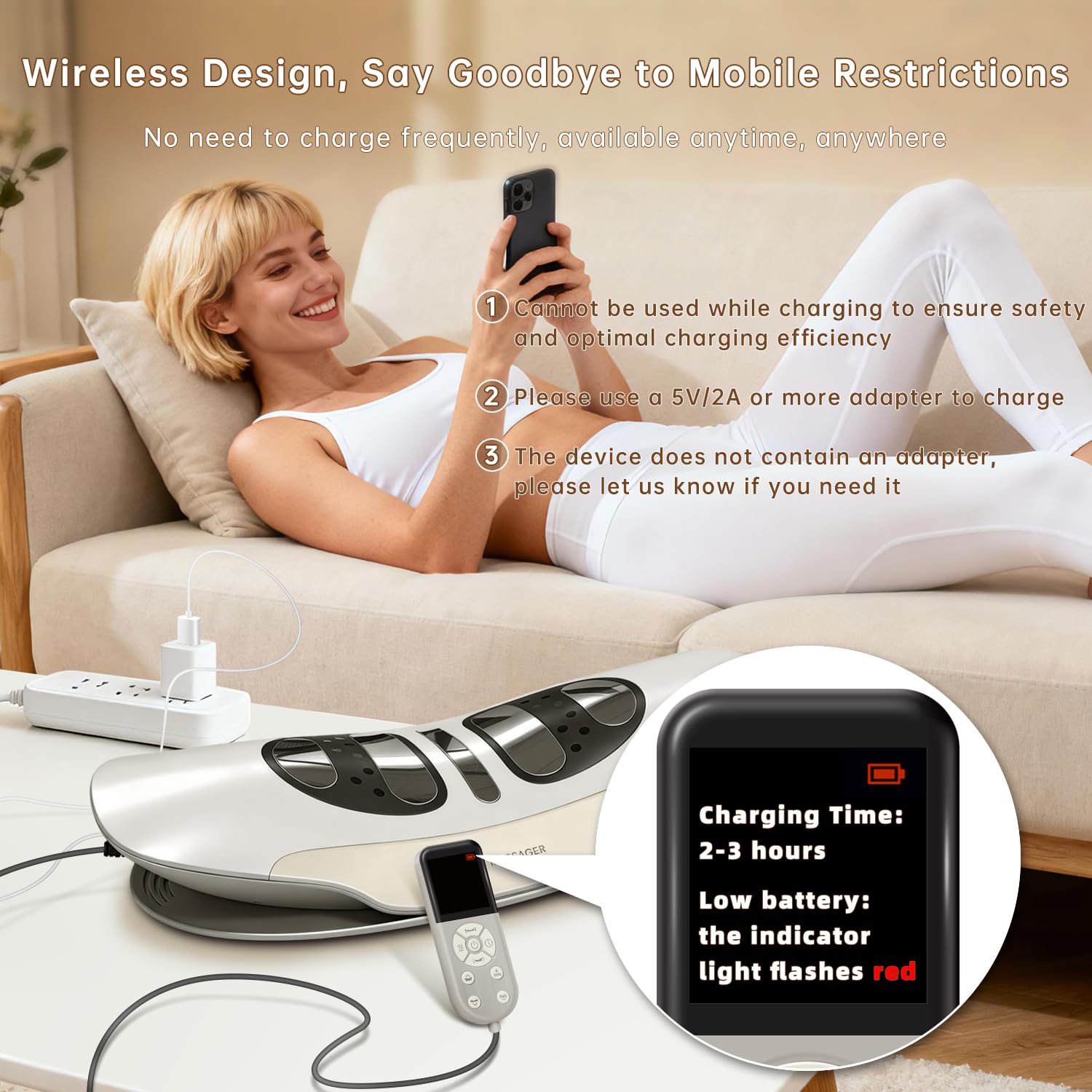 Zenopax portable cordless design for use on the go.
