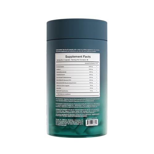 Zenos Health CellZen NAC bottle label highlighting antioxidant ingredients.