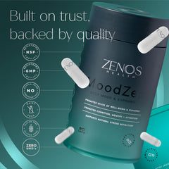 MoodZen saffron-extract bottle area emphasizes mood balance.