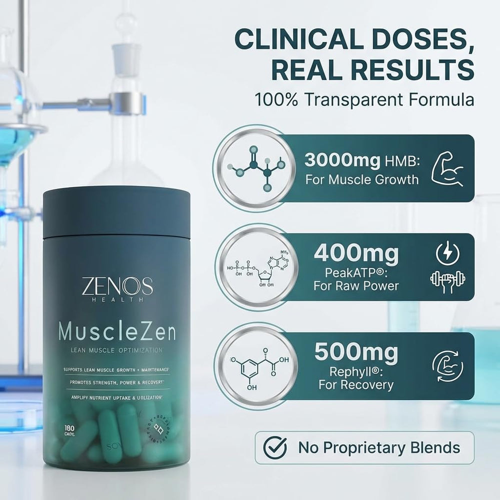 USA-made MuscleZen seal and packaging signaling quality.