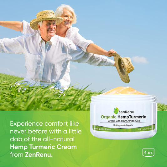 Zenrenu cream massage on skin demonstrates fast absorbing, non-greasy formula.