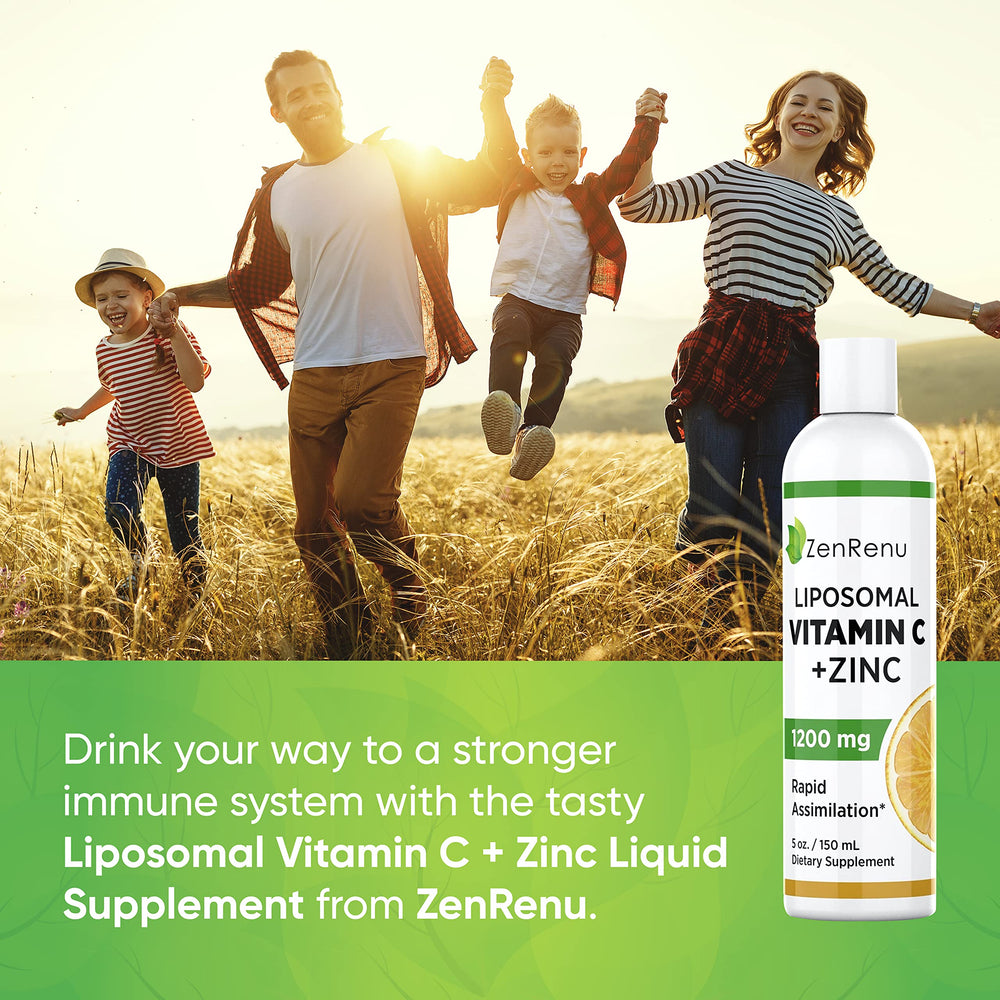 Zenrenu liquid drops citrus flavor close-up for immune support.