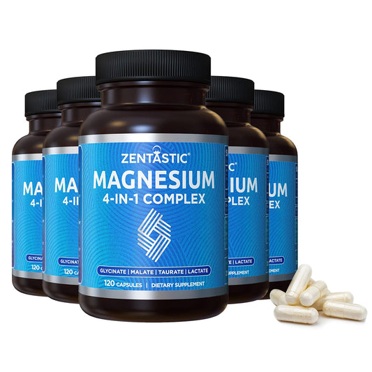 Zentastic Magnesium Complex bottle front for easy daily use.