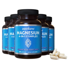 Zentastic Magnesium Complex bottle front for easy daily use.