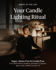 Zents candle with cotton wick showcases non-toxic, clean-burning quality.