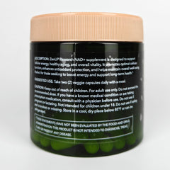 ZenUP NAD+ capsules in hand illustrating convenient daily capsules.