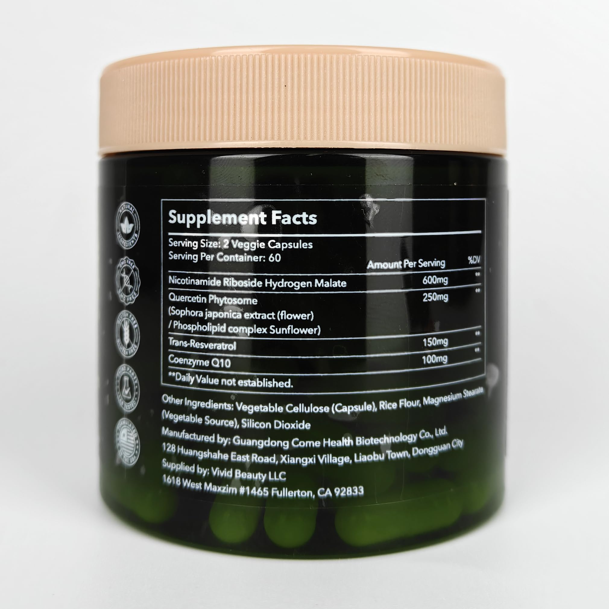 ZenUP NAD+ capsules pack shown for easy daily use.