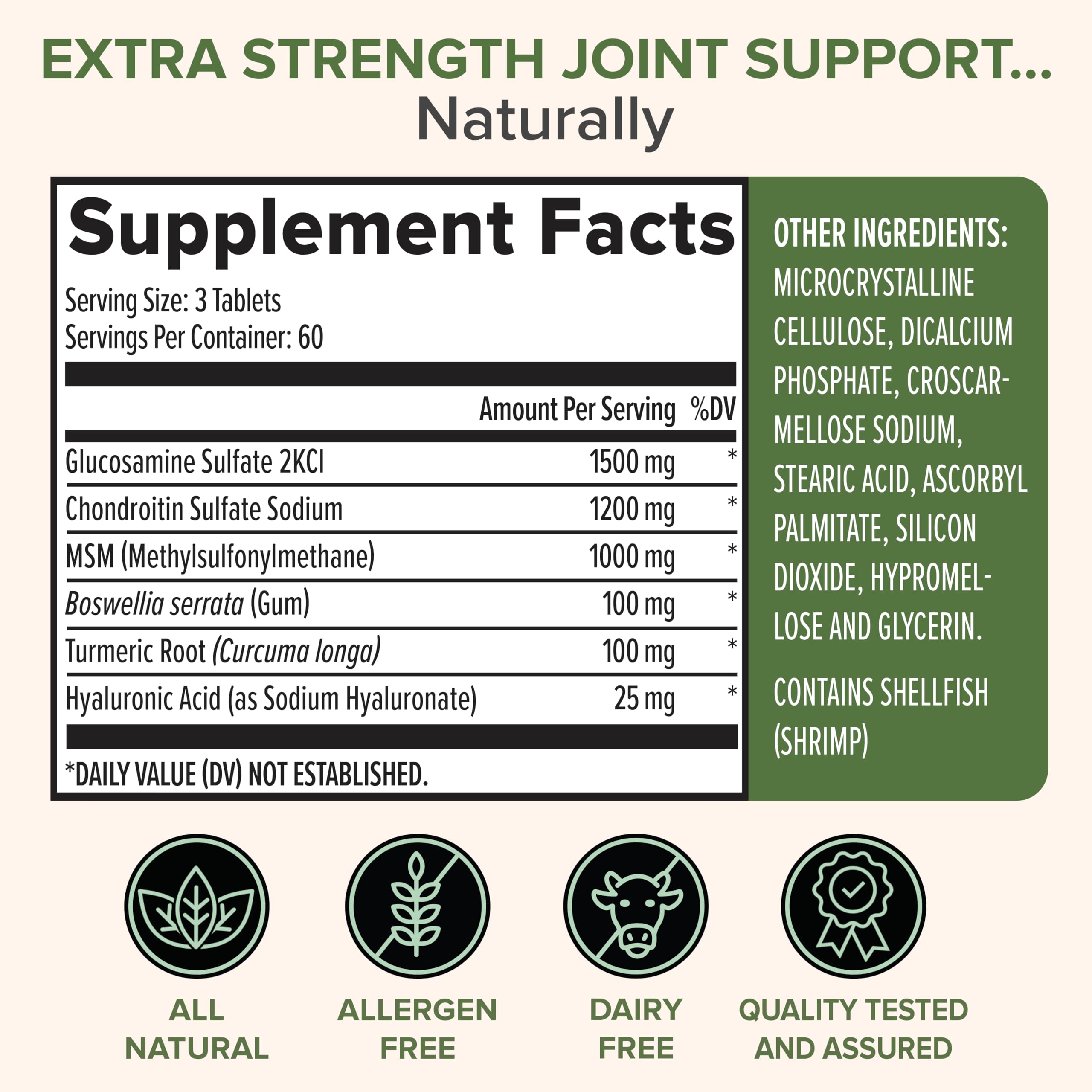 Zenwise Health Joint Support capsules close-up showing easy-to-take tablets for daily use