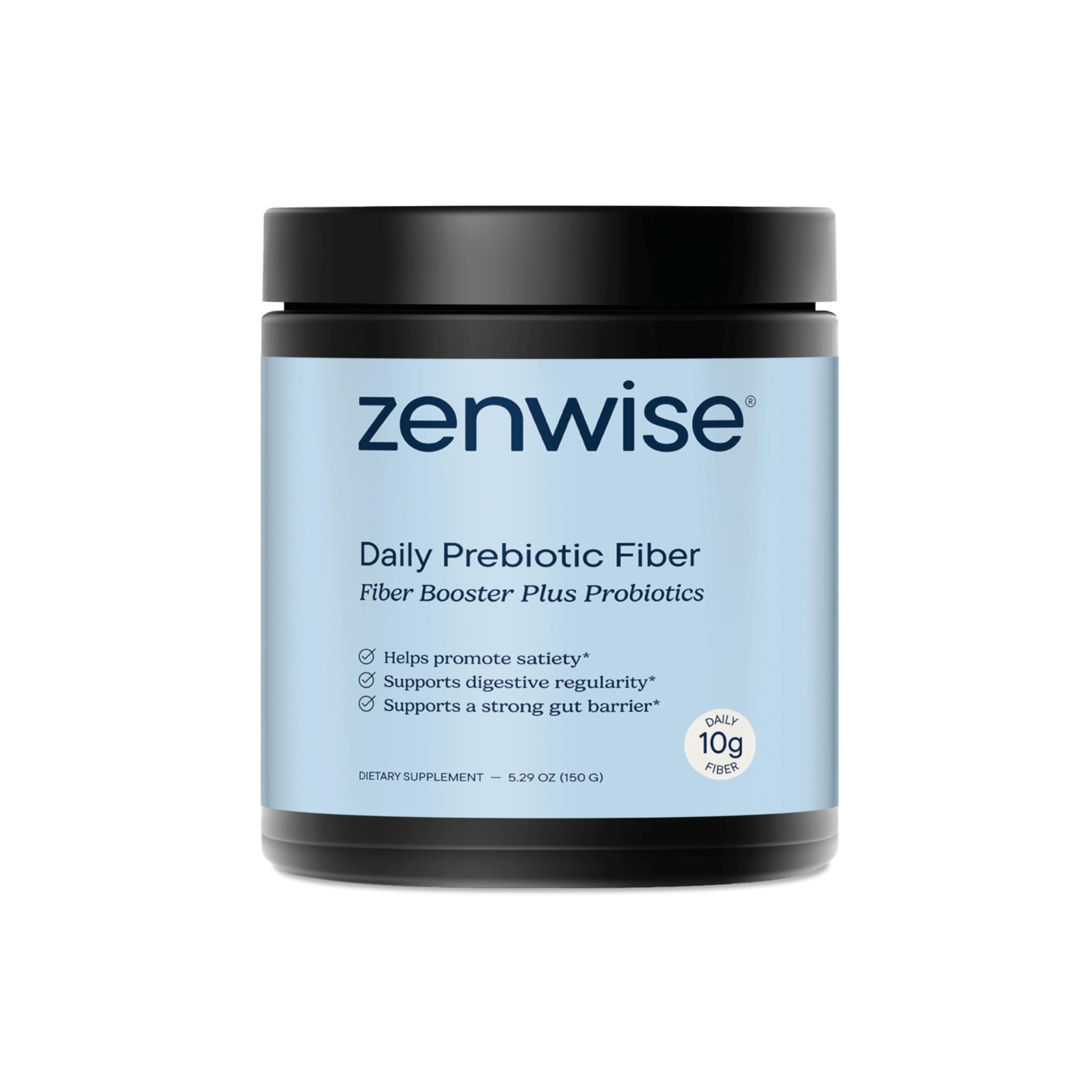 Zenwise ZenGLP-1 bottle and scoop for daily appetite support and meal planning