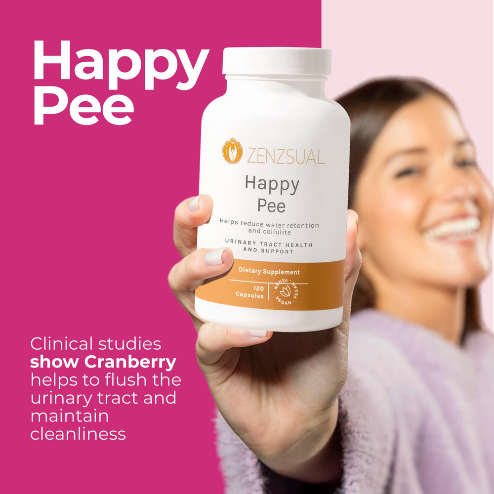 ZENZSUAL Happy Pee dispensing pour demonstrates easy daily routine