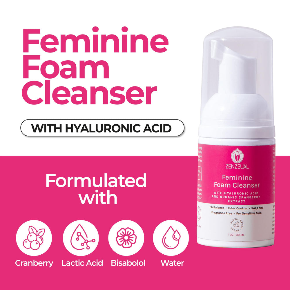 ZENZSUAL Vegan formulation signals gentle, fragrance-free care for sensitive skin.